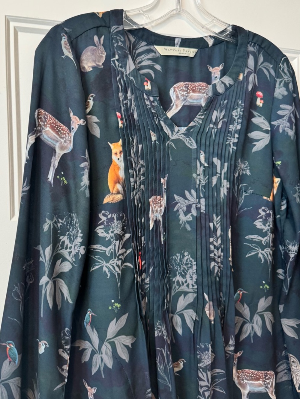 Wayward Fancies Woodland Animal Print Tunic
Dress L-12 Boho Cottagecore - Picture 2 of 8
